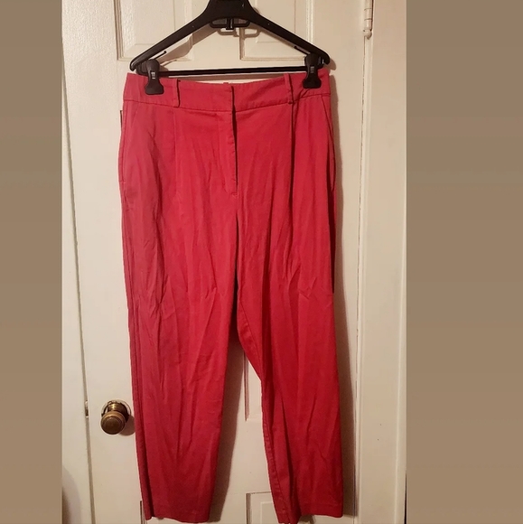 Vibrant Zara Pink High Waist Trousers (belt included) - Picture 2 of 2